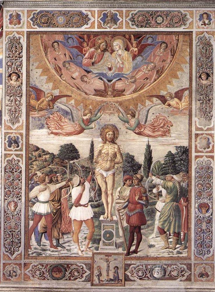 Martyrdom of St Sebastian Benozzo Gozzoli Oil Paintings